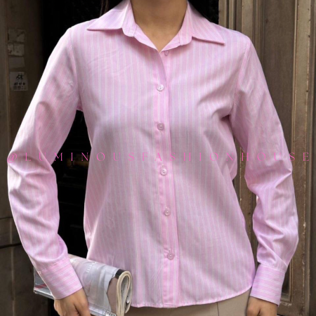Pink Striped Casual Shirt
